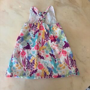 Oshkosh Genuine Kids, Colorful Cactus T strap Dress, size 5